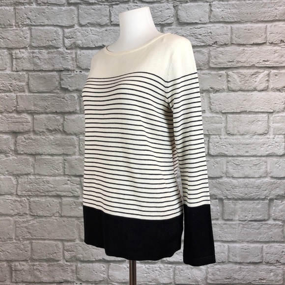Vince Camuto Colorblock Striped Sweater - Picture 2 of 5